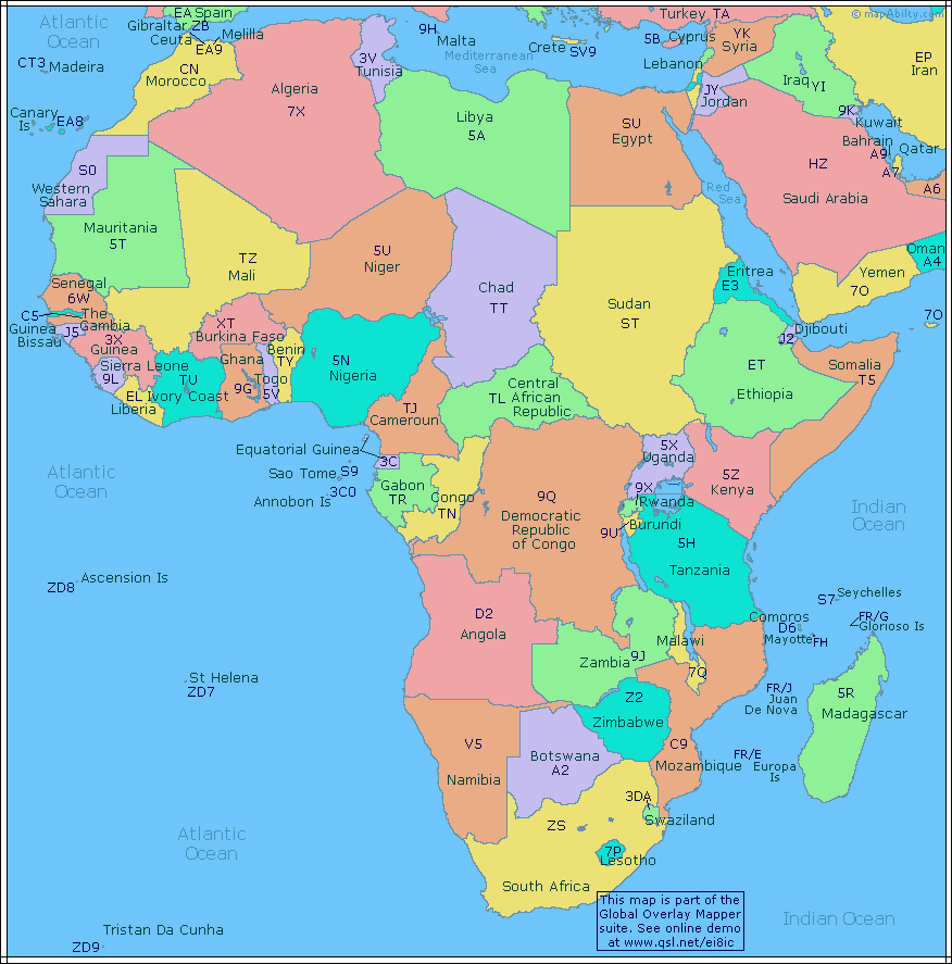 Map Of Africa 121