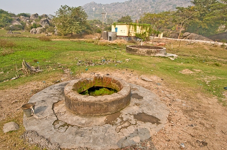 Original well, with larger well in background - Click to show bigger image in new browser