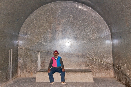 Polished interior of the Karan Chopar cave - Click to show bigger image in new browser