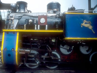 An NMR locomotive at Coonoor - Click to show full-size image in new browser