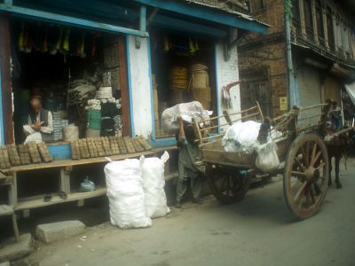 Shopfront in old Srinagar - Click to show full-size image in new browser