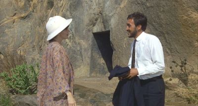 Dr Aziz and Adela Quested at the upper caves - Click to show full-size image in new browser
