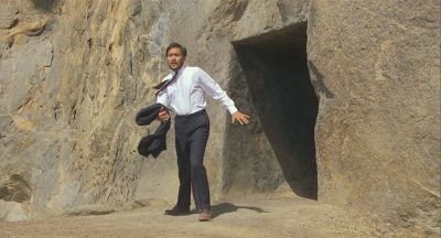 Dr Aziz At The Left Cave Entrance - Click to show full-size image in new browser