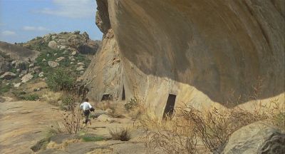 Dr Aziz Runs Back Along The Line Of Cave Entrances - Click to show full-size image in new browser