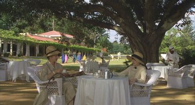 Mrs Moore and Adela enjoy afternoon tea at the Club - Click to show full-size image in new browser