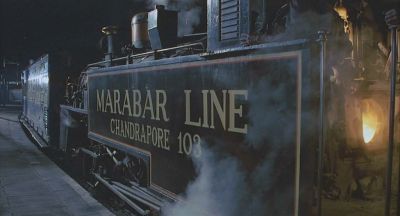 The 'Marabar Line' locomotive, at the 'Chandrapore' platform - Click to show full-size image in new browser