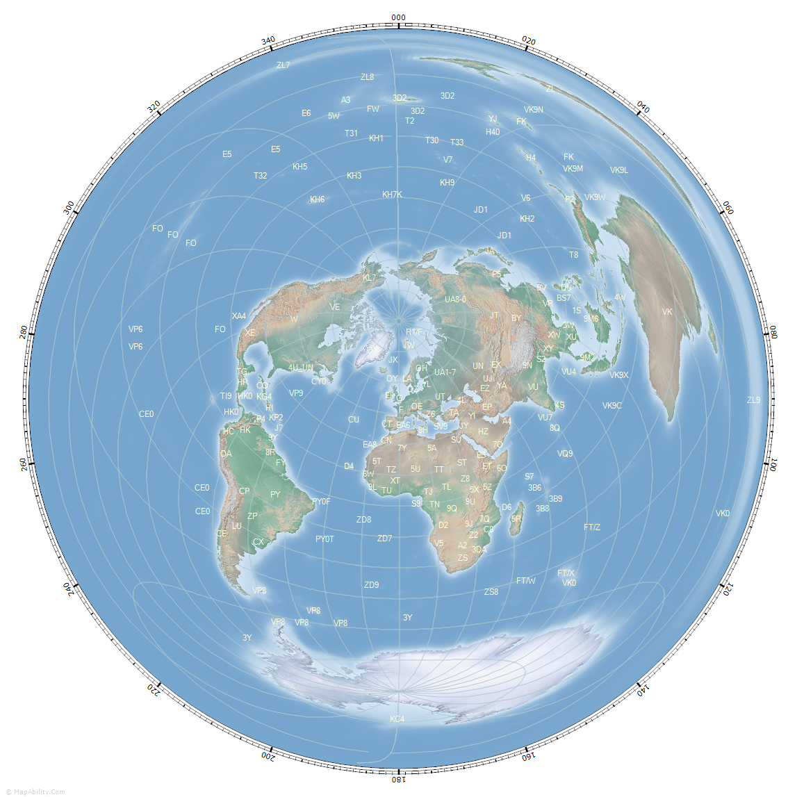 great_circle_map_for_London, UK