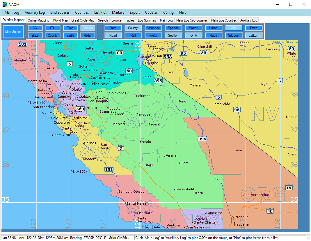 North American Overlay Mapper