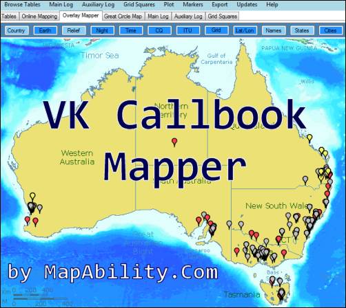 VK Callbook Mapper