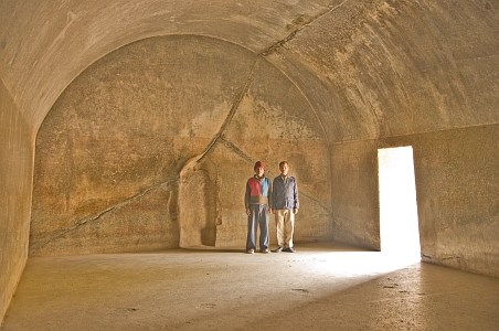 Interior of the Sudama cave - Click to show bigger image in new browser