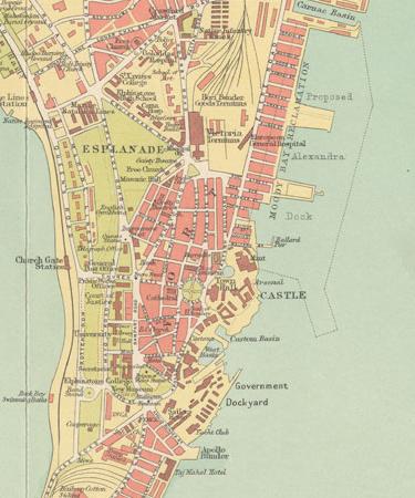 Map section from the Imperial Gazetteer of India